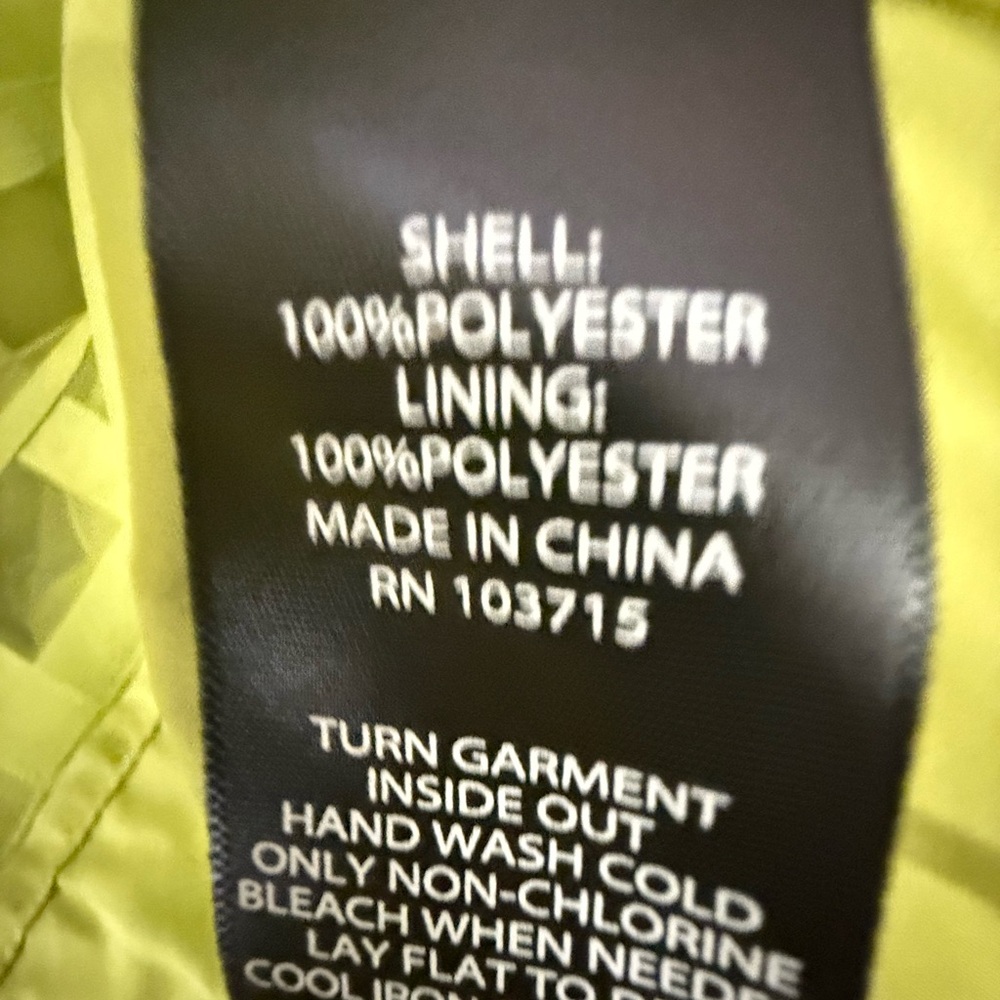 Nicole Miller Sheer Lime Sleeveless Blouse - Picture 2 of 2